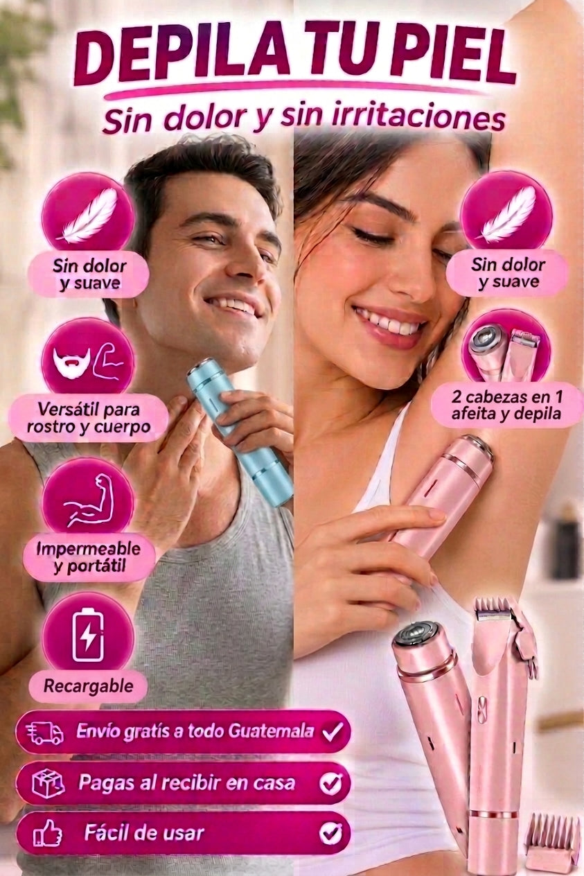 Depiladora 2 En 1 Corporal
